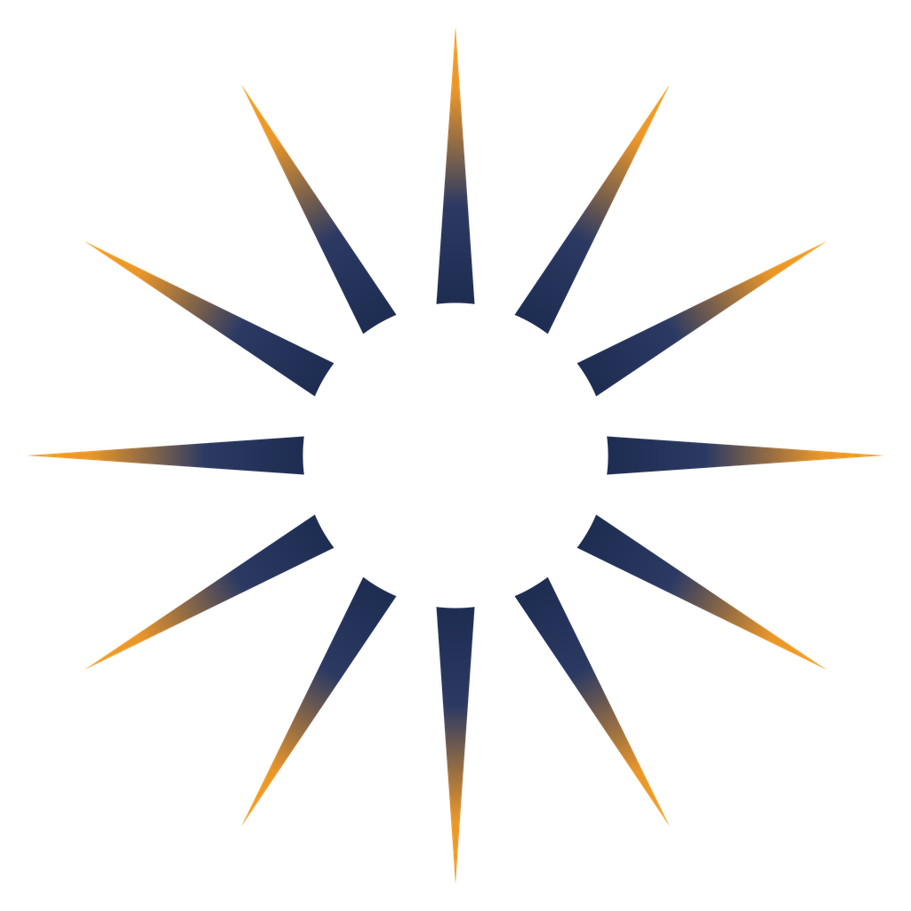 Solshine Companies twelve-ray sunburst logo